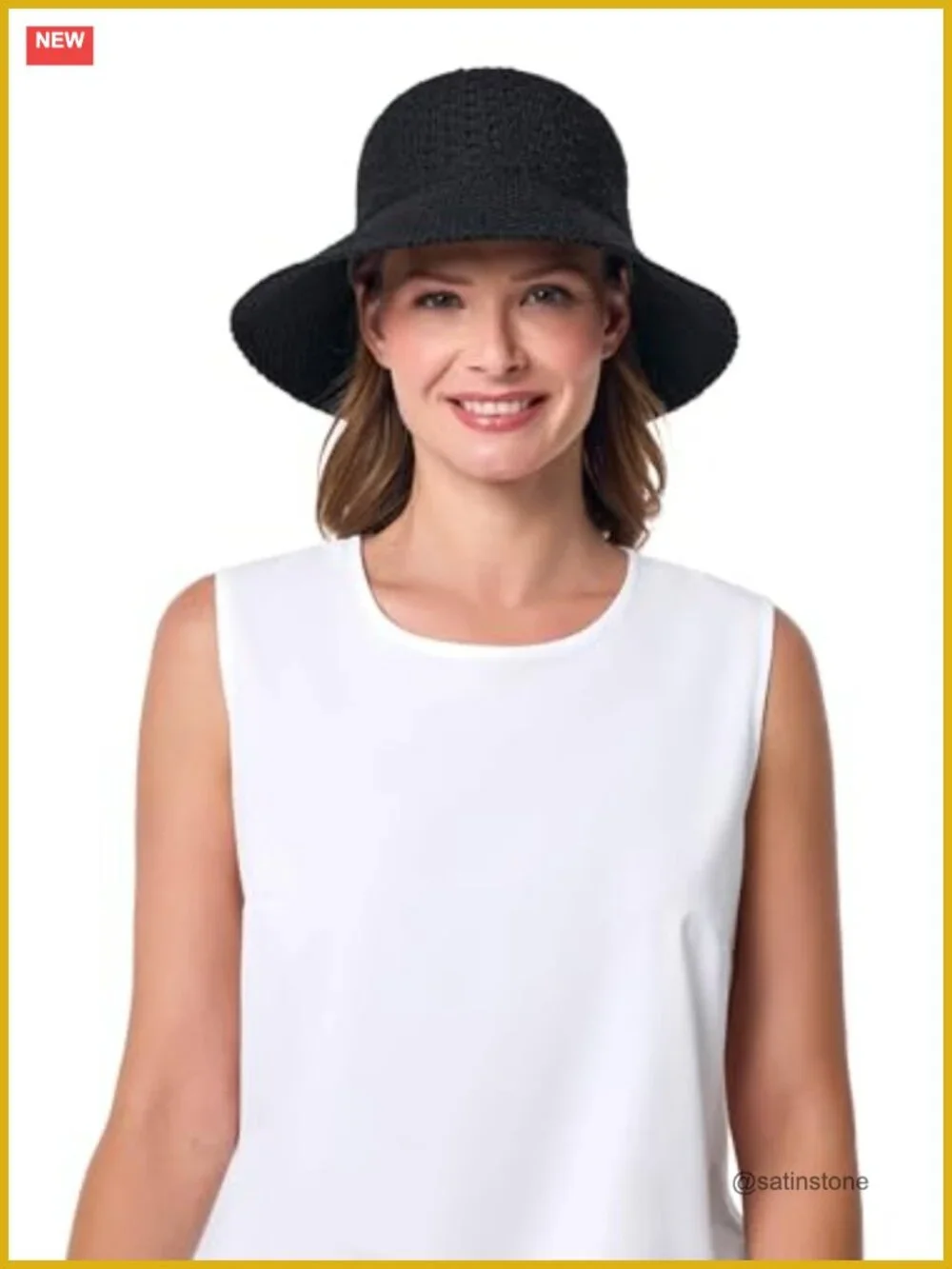 UPF 50+ Sun Protection Cloche Hat - Packable, Crushable, Moisture Wicking